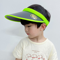 Childrens empty top hat boy summer sun hat anti ultraviolet big hat brim handsome sun hat boy sun hat