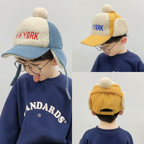 Child Hat Autumn Winter Boy Duck Tongue Cap Winter Fashion Tide Ear Cap Handsome air personality trend 2020 New