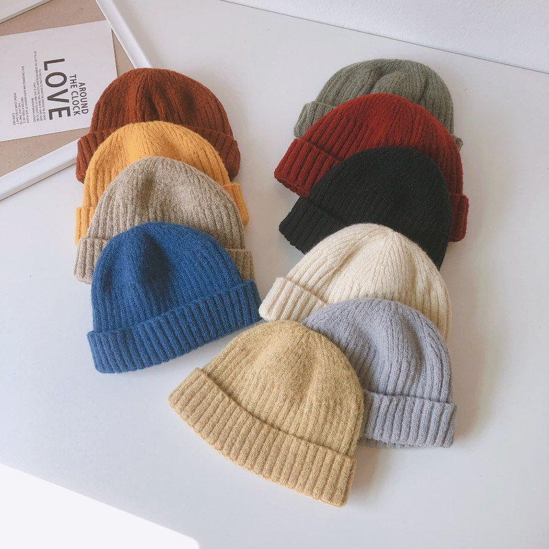 Children's Hat Autumn Winter Boy Tide Knit Baby Wool Cord Hat Handsome Korea Thin covered head cap 2021 Winter