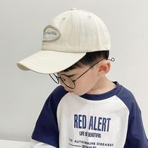 Childrens cap handsome boy hat 2021 new spring and autumn thin Korean version of the big boy baseball cap tide cool