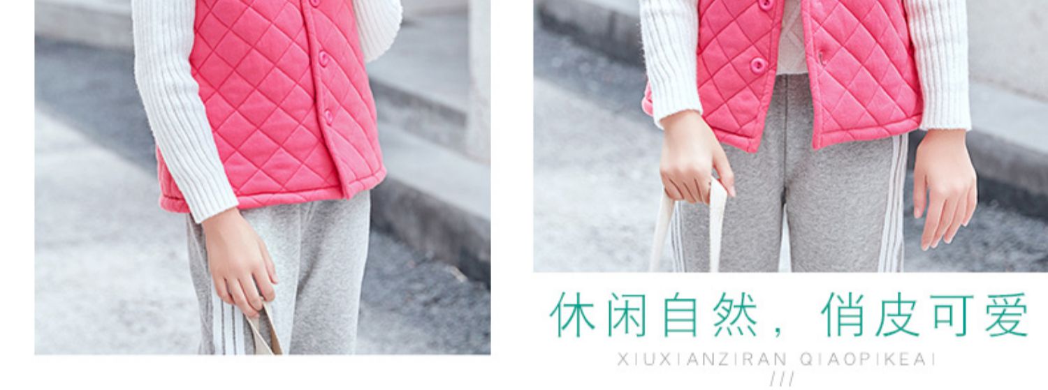 Áo ghi lê trẻ em cotton mùa xuân và mùa thu mặc cho bé gái Áo vest cotton nước ngoài bé trai vest vest bé vest mùa xuân mỏng - Áo ghi lê áo quần trẻ em