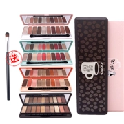 Novo silky sữa mười màu phấn mắt khay 5135 màu đất trang điểm nude pearlescent mờ cô gái bóng mắt kết hợp