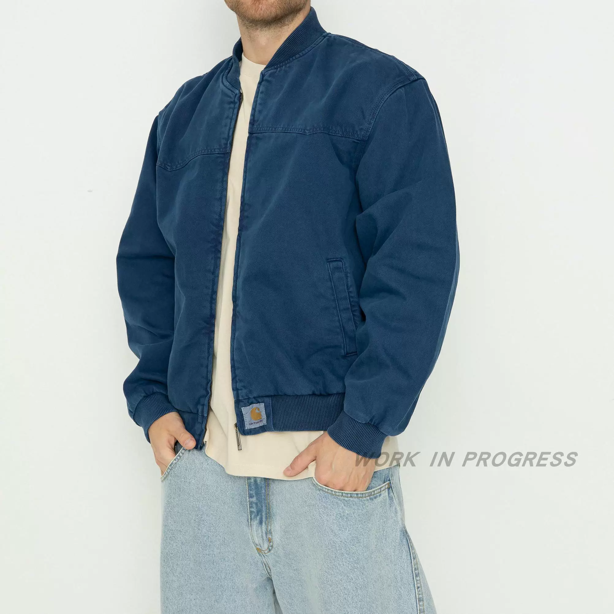 Пуховик/куртка Carhartt WIP Santa Fe стилизованная под дореставрированная куртка Santa Fe Bomber