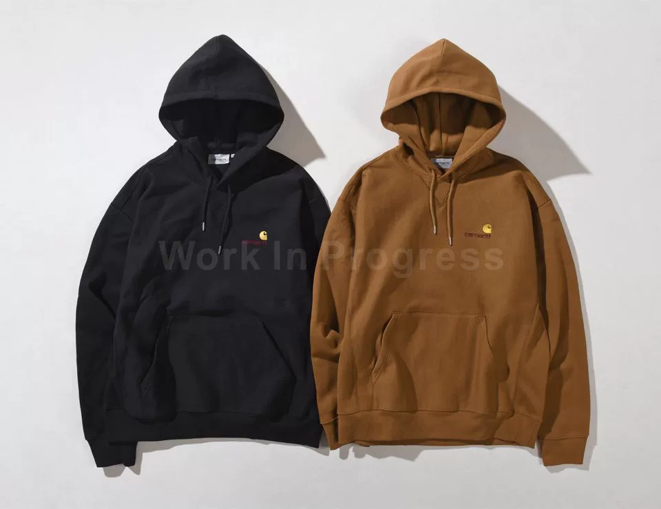 Свитшот Carhartt WIP Carhartt вышитая золотая метка Hooded American Hooded I028279N