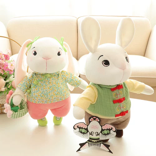 Плюшевый кролик, талисман, тряпичная кукла, год кролика, талисман года