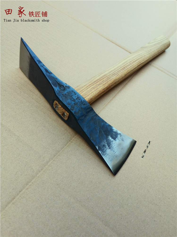 Hand forging manganese steel small axe axe axe hoe outdoor pickaxe sapper pickaxe hoe hoe mountaineering camping logging pickaxe hoe two busy