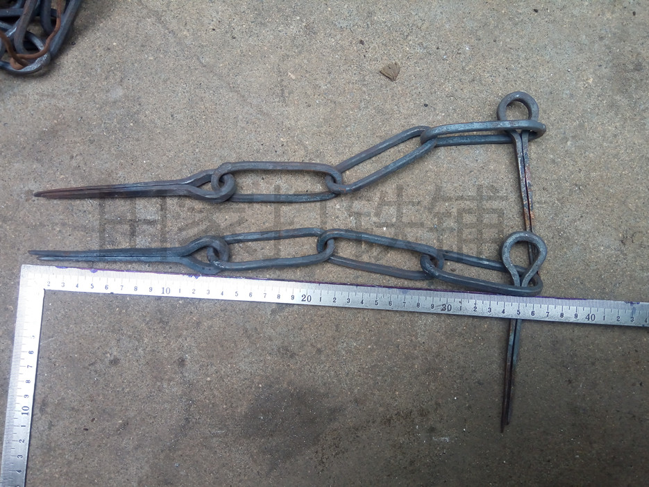 (Tian Jiajiu Iron Paving) Old Wooden Door Door Buttoned Door Ring Three-Section Padlock Clasp Chain Door Nose Leery