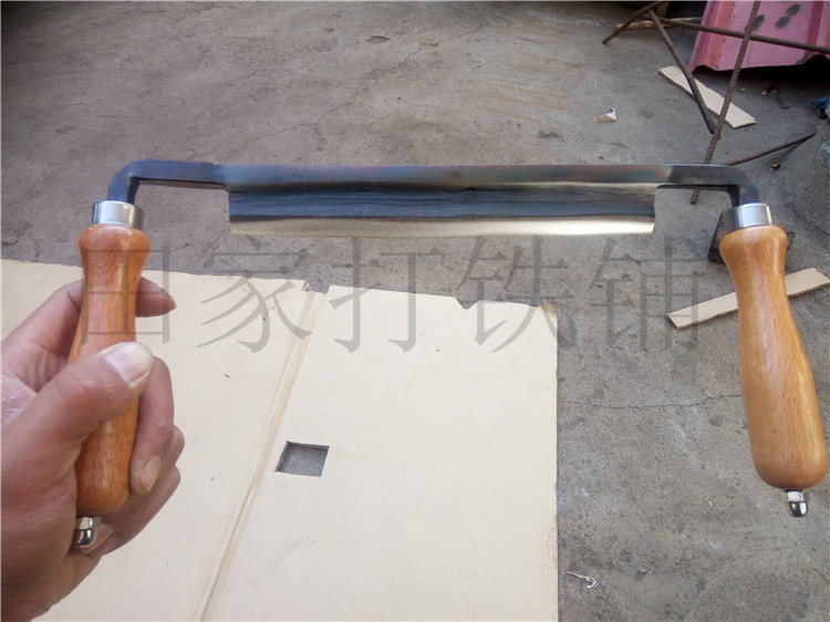 (Tianjia Blacksmith Shop) Broach straight blade puller woodworking scraping root carving wood carving tool manganese steel DIY tool