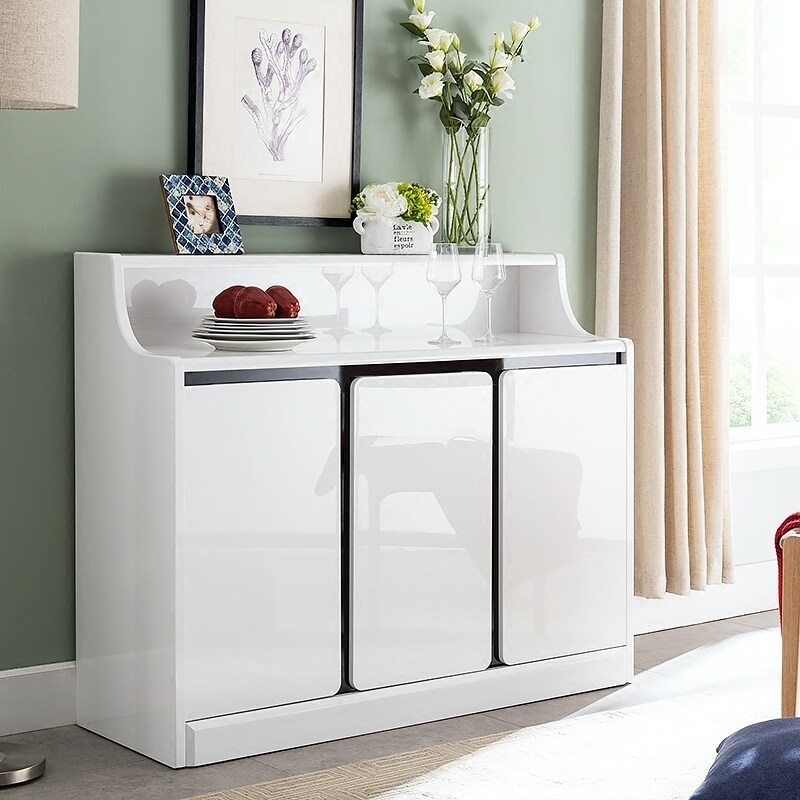 Modern minimalist sideboard living room tea cabinet with water bucket restaurant floor-to-ceiling wall storage cabinet paint side cabinet