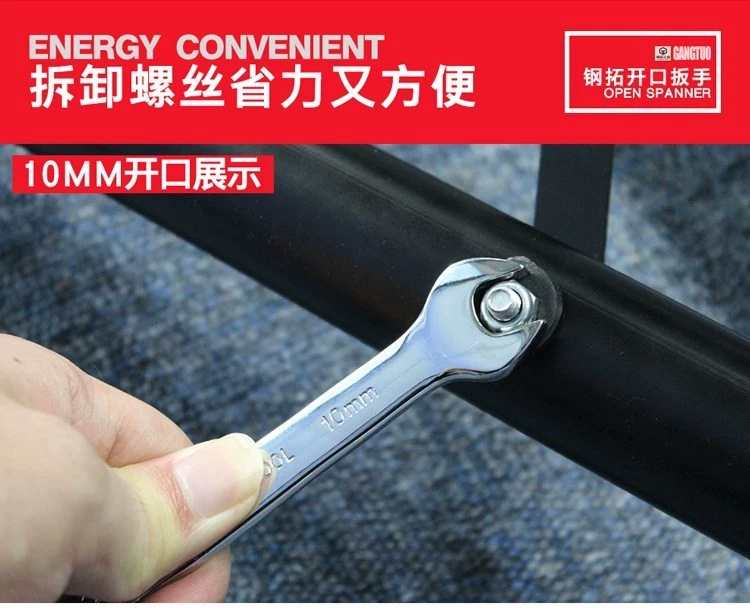 Cờ lê kết thúc mở sử dụng kép cờ lê hai đầu đặt nĩa cố định tấm tay 8-10-12-14 công cụ bảng - Dụng cụ cầm tay