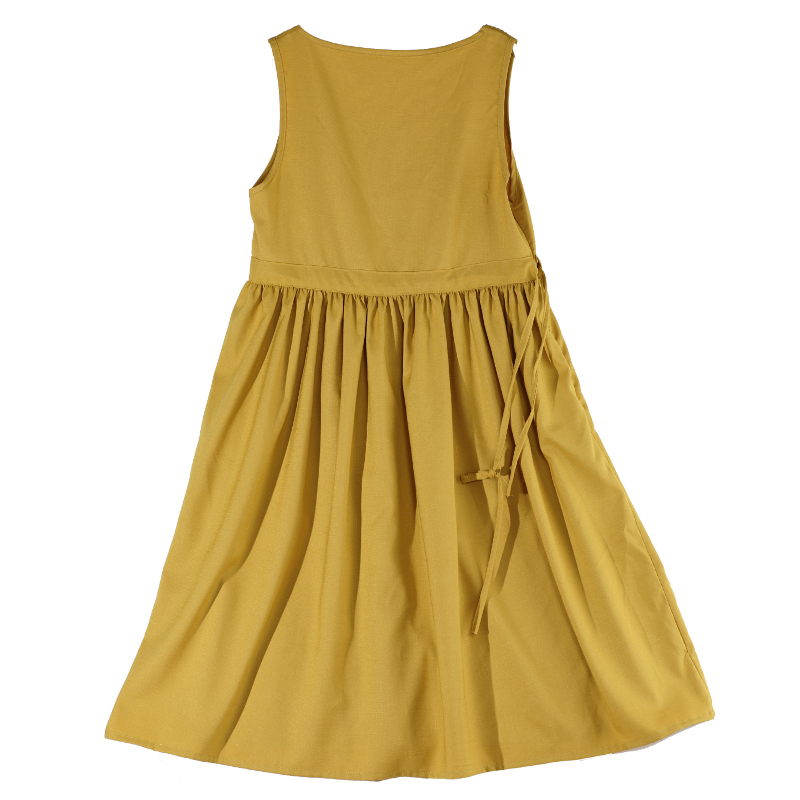 Thiết kế ban đầu nụ cười INS siêu lửa tình yêu cô gái ăn mặc cao đẳng vest vàng mùa hè thoáng khí vải