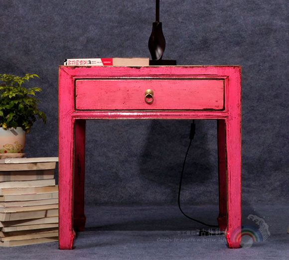 Quaint sơn phong cách mộc mạc cổ xưa bàn trà đơn giản rắn gỗ bàn cà phê căn hộ nhỏ hoang dã sáng tạo đồ nội thất - Bàn trà ban sofa