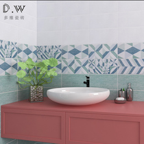  Nordic balcony sink 150X300 Simple dining room Kitchen bathroom Bathroom wall art glazed tiles