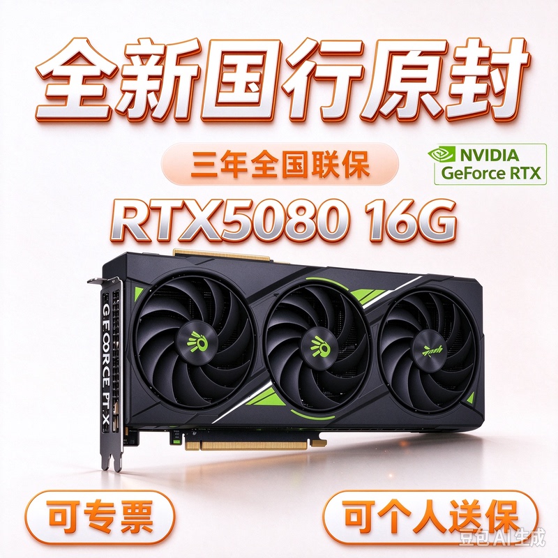 Brand New Chinese Version 5080 16g, Unopened, Can Provide Special Invoice | 4K Light Tracing King of the Delta: Asus, Gigabyte, Galax