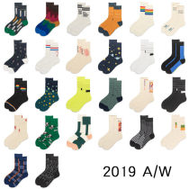  Chaotabin knitted mens and womens neutral mid-tube socks cotton socks high-top sports long autumn and winter socks