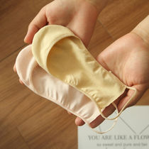  3-5 pairs of summer thin high-heeled shoes socks shallow sling invisible socks womens cotton boat socks non-slip sweat-absorbing