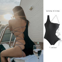 South Korea sexy one-piece swimsuit women beach hot spring photo strap super sexy triangle bikini cover swimsuit