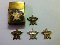 Japanese version of hairless bull head medallion (pure brass)