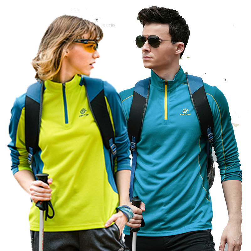 TECHtOP Exploratory Tutor Outdoor Sports Breathable Quick Dry T-shirt Male Speed Dry Jersey Woman Long Sleeve Running Blouse Lovers Autumn