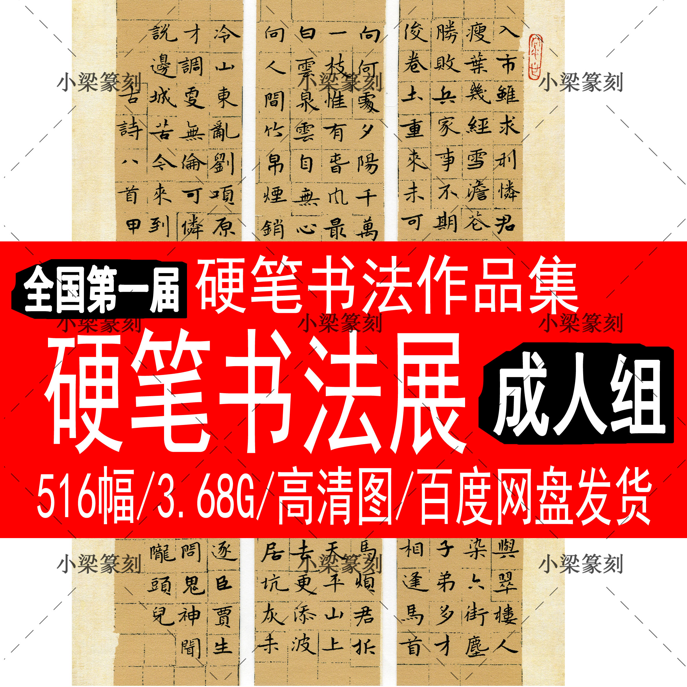 National 1st Hard Pen Book Law Exhibition for Collection of Adult Group Electronic Information