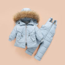 (Clearout Special) Baby Down Jacket Set Thickened Winter Jacket for Boys and Girls 1-3 Years Old Infants and Toddlers