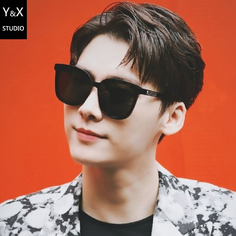 Net red sunglasses Li Yifeng with the same 2019 new sunglasses men anti-UV eyes fashion glasses women