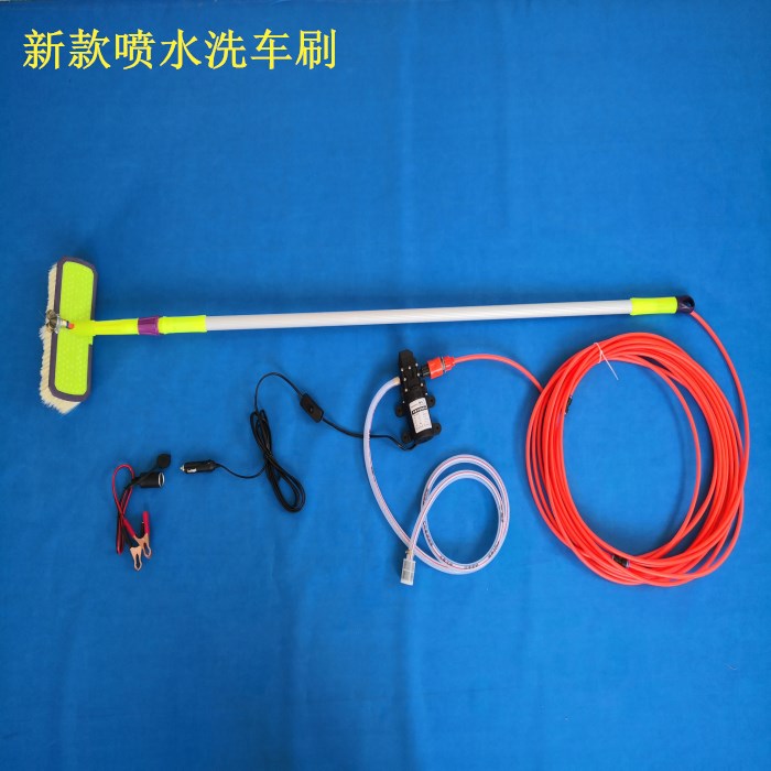 Tongshui car wash brush package Tongshui brush car wash long rod long handle bus car wash tool soft hair brush car spray brush
