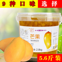Thumb mango jam 2 8kg shaved ice smoothie beverage special pulp fruit jam concentrate commercial large barrel