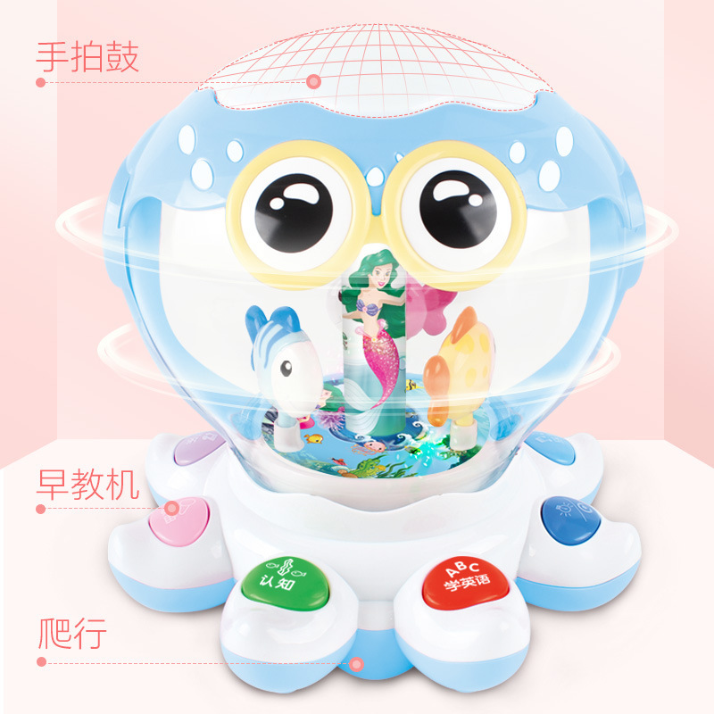 Polaroid baby hand clap drum rechargeable early education educational children's toys 6-12 months baby clap drum 1-3 years old