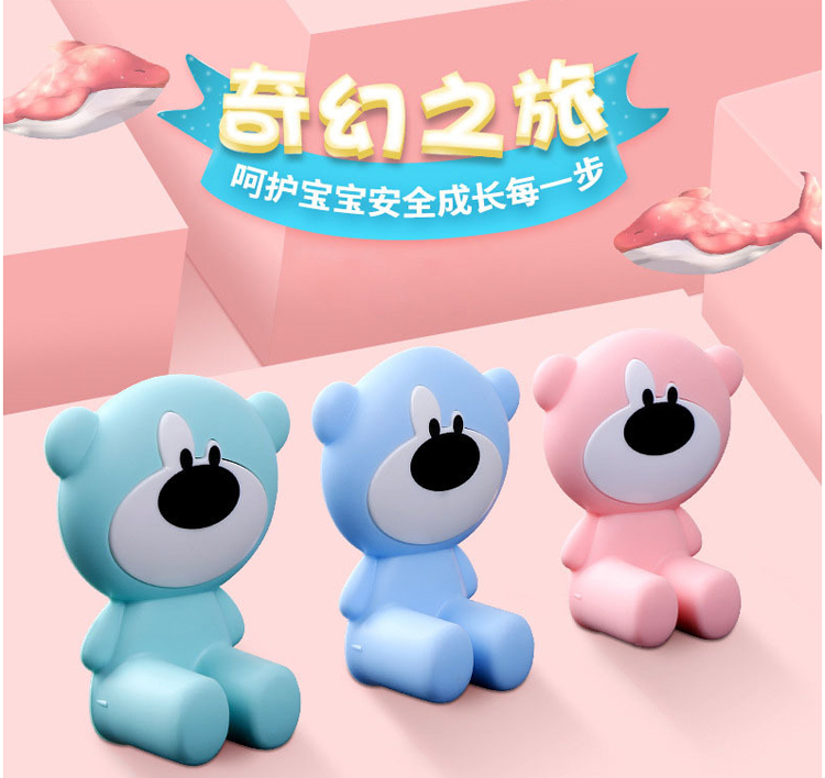Cartoon creative bear children's door stopper Baby safety anti-pinch hand door Carmen plug door stopper anti-door seam clamp hand wedge