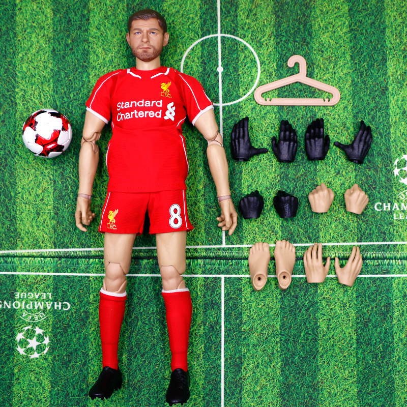 Gerrard football man occasionally 1 6 soldiers mobile hands Liverpool Gerrard model boy gift memorabilia-Taobao