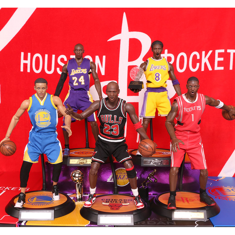 Jordan Kobe doll nba basketball doll 1 6 soldier model James Curry hand-made McGrady gift