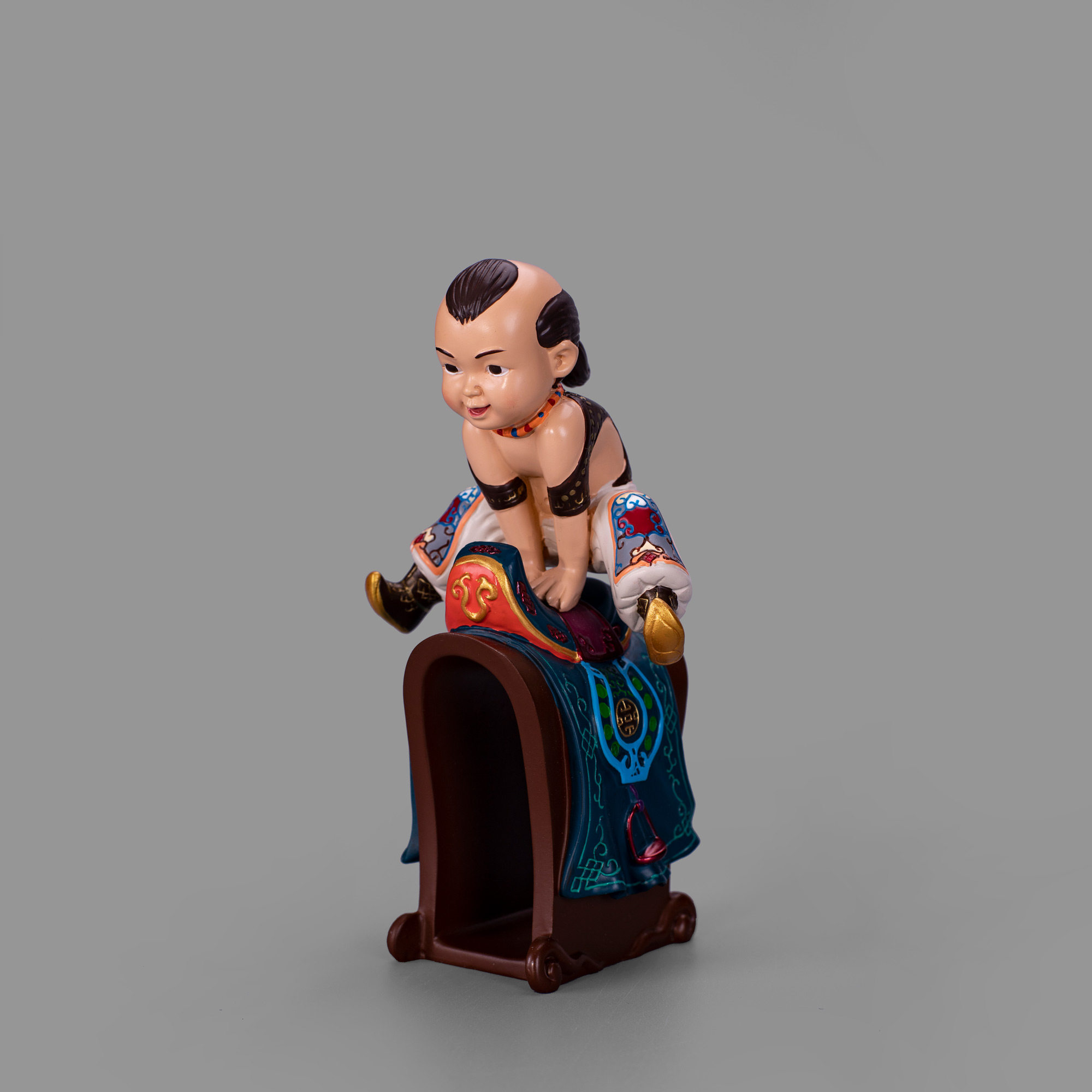 Rongchao one leap into famous cold porcelain painted desk name sheet box pendulum piece Decorative Cartoon Ventron Stationery Gift