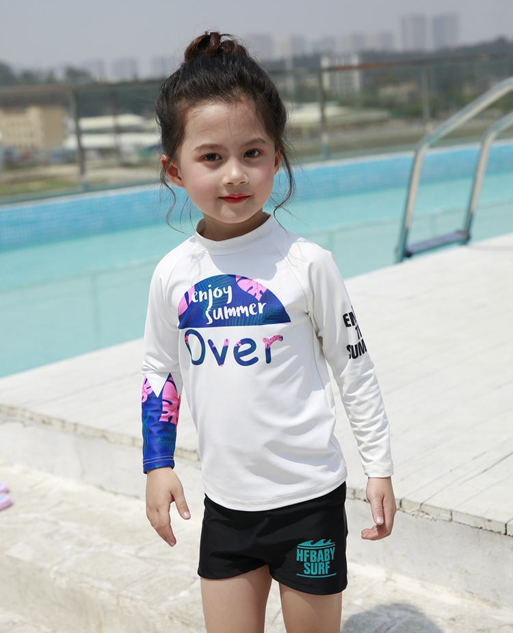 Đồ bơi trẻ em chia nhỏ quần áo chống nắng dài tay cho trẻ em Bộ đồ lặn cho trẻ em mùa xuân đồ bơi mẹ và bé