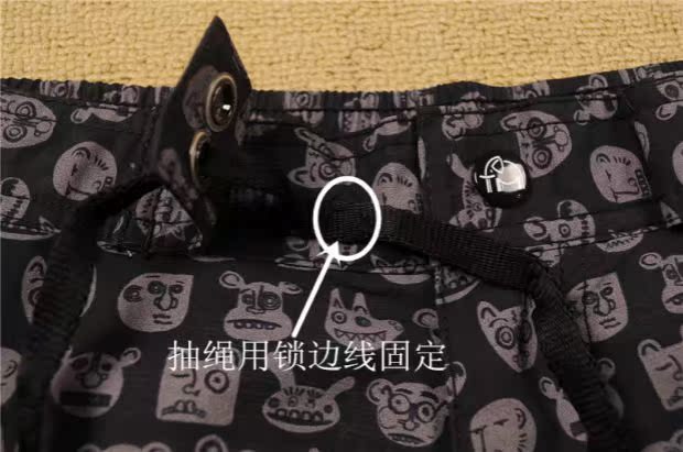 Radical quần đi biển quần năm quần thường xuyên thở ba chiều cắt phim hoạt hình đầu nylon quần áo gia đình đi biển