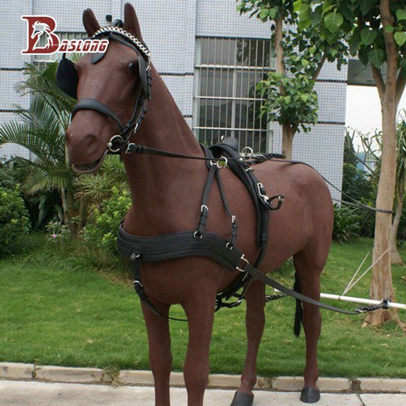 Carriage harness pulling harness catching carriage horse carriage horse cart single horse and double horse eight foot dragon harness BCL195901