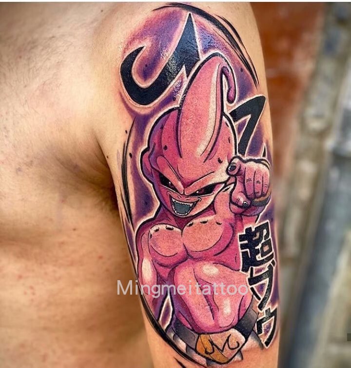 Mingmei Original Anime Tattoo Stickers Long-Lasting Waterproof Dragon Ball Demon King Piccolo Realistic Tattoo