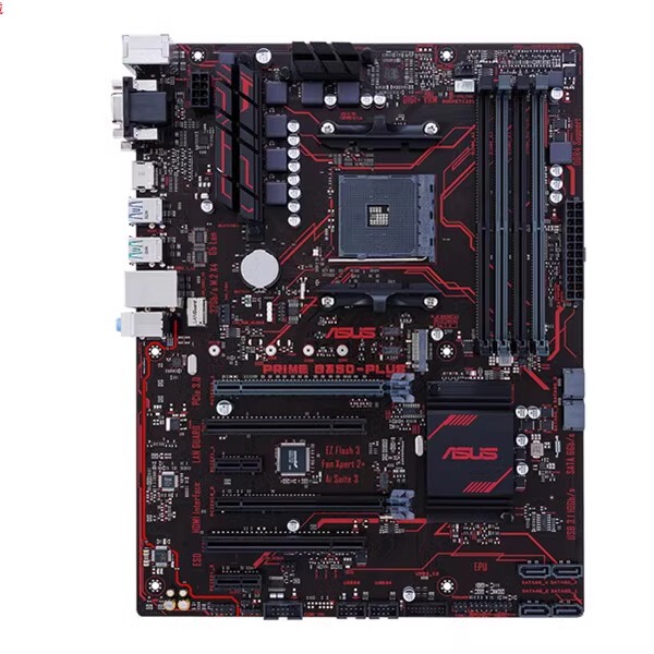 Asus Prime B350-Plus B350 Large Motherboard, New Condition, Am4 Socket, One-Year Warranty, Supports 5Th Generation Cpu