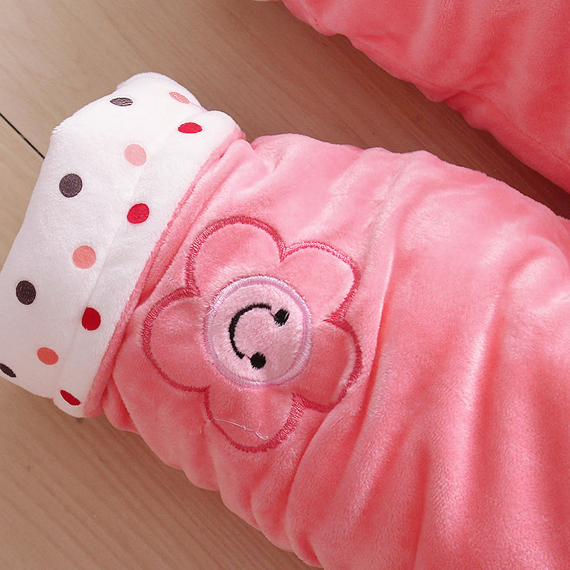 Bé gái mặc mùa thu đông mẫu bé 3-9 tháng mùa đông bé 0-1-2 tuổi áo khoác cotton dày quần ống rộng cho bé gái