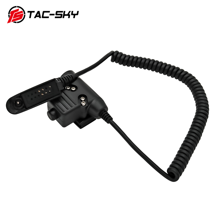 TAC-SKY U94 button PTT for MotorolaGP328 GP338 GP340 and other walkie-talkie headsets