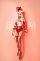 TT high-end nightclub bar singer djds dance team gogo Christmas sexy split suit costumes