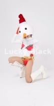 TT high-end nightclub bar singer djds dance team gogo Christmas snowman head bikini suit costume