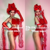 TT High-end Nightclub Bar Singer Djds Dance Team Gogo Sexy Fox Fur Bikini Suit Play Out