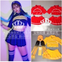 TT high-end nightclub bar singer djds dance team gogo wig braid hat split tutu skirt costumes