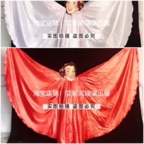 TT high-end nightclub bar singer djds dance team gogo halloween black red and white three-color robe performance