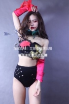 TT high-end nightclub bar singer djds dance team gogo Halloween Ghost Face Split Suit Play Out