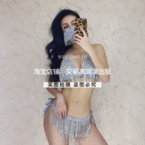 TT high-end nightclub bar singer djds dance team gogo full drill tassel bikini suit costumes