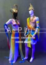 TT high-end nightclub bar singer djds dance team gogo retro couples Chinese style Dunhuang series suit