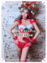 TT high-end nightclub bar singer djds dance team gogo Christmas elf bikini suit costumes