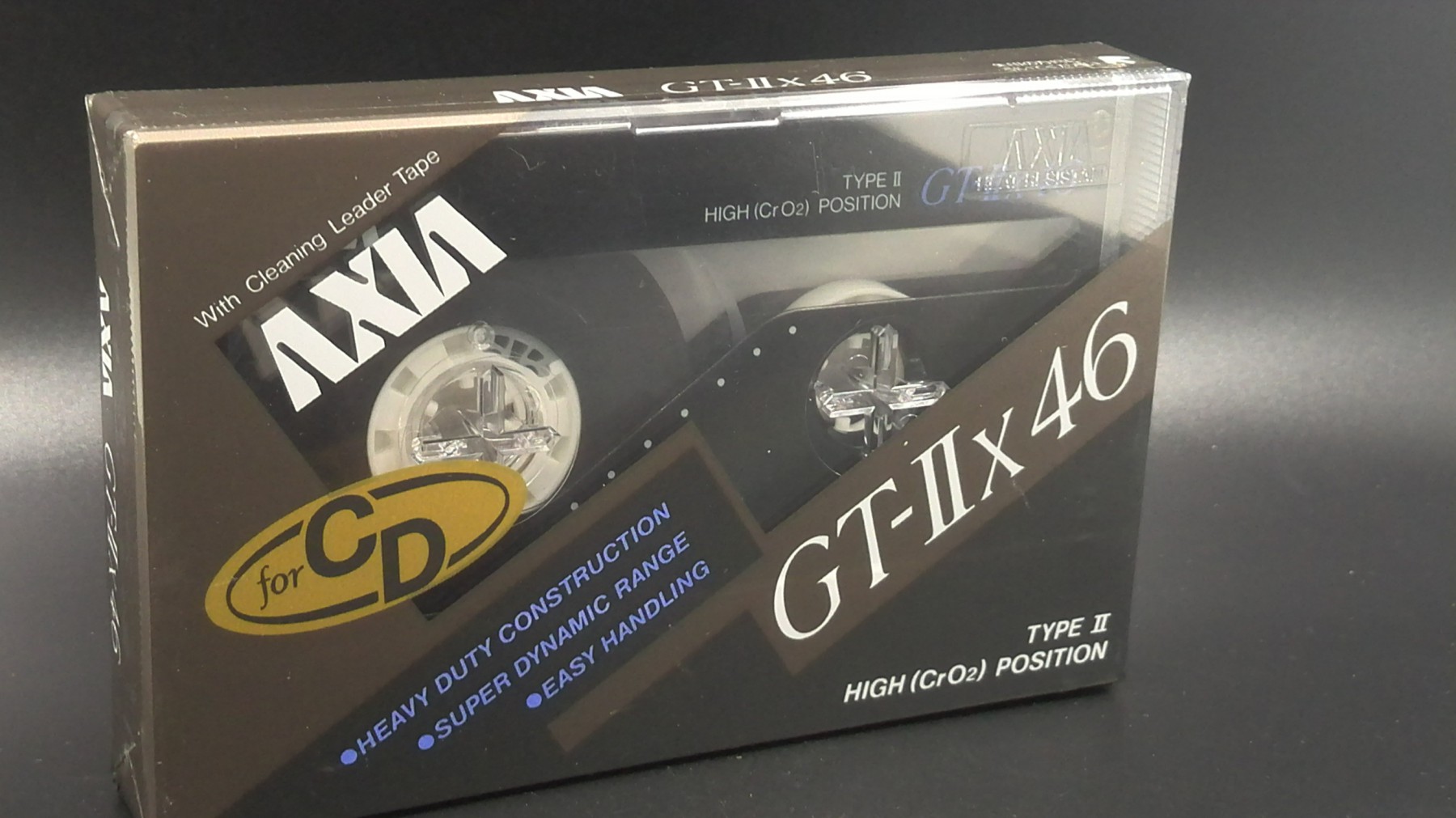Fuji AXIA GT-IIx46 Senior II class with chrome with blank tapes of quality tape cassette tapes